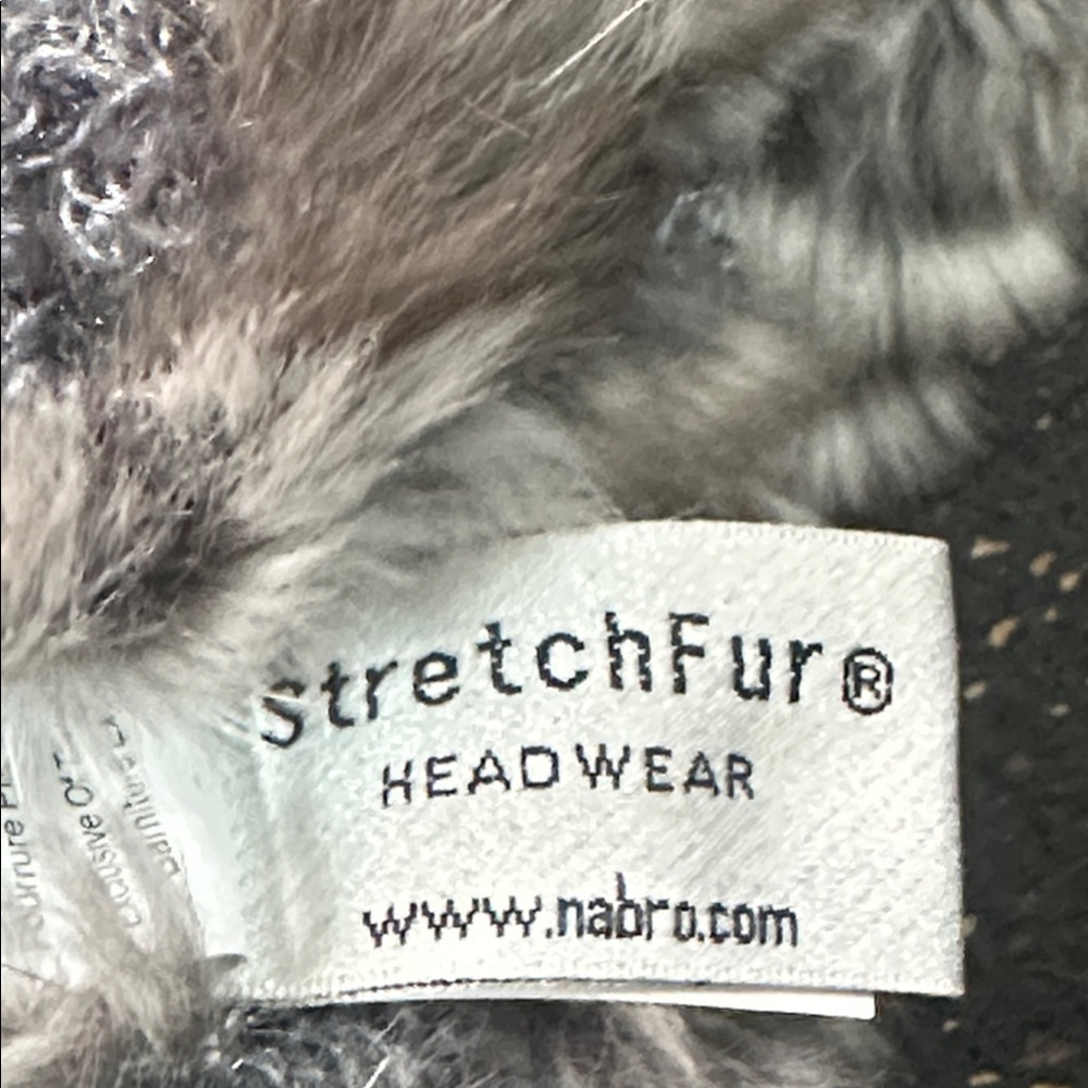 Gray Rabbit Fur Women's Hat - Picture 7 of 8